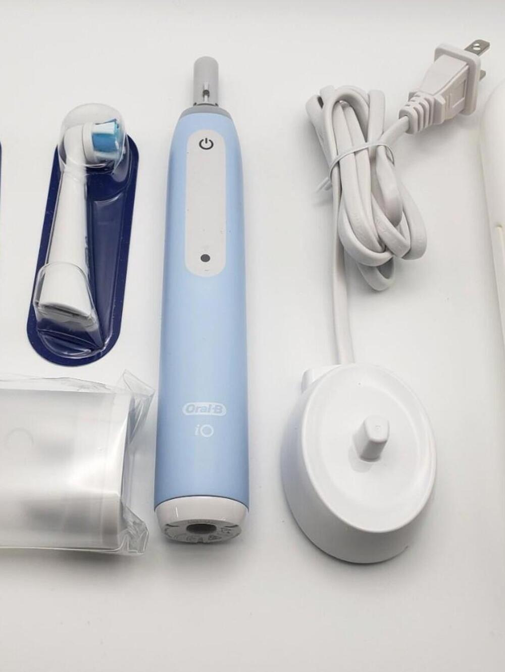 **Open Box - Oral-B iO Series 3 Electric Toothbrush, Icy Blue